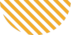 A black oval with a series of evenly spaced, diagonal yellow stripes extending from the top left to bottom right. The stripes create an abstract, modern design reminiscent of the innovative vision one might have when starting a business.